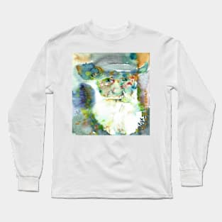 CHARLES DARWIN watercolor portrait .2 Long Sleeve T-Shirt